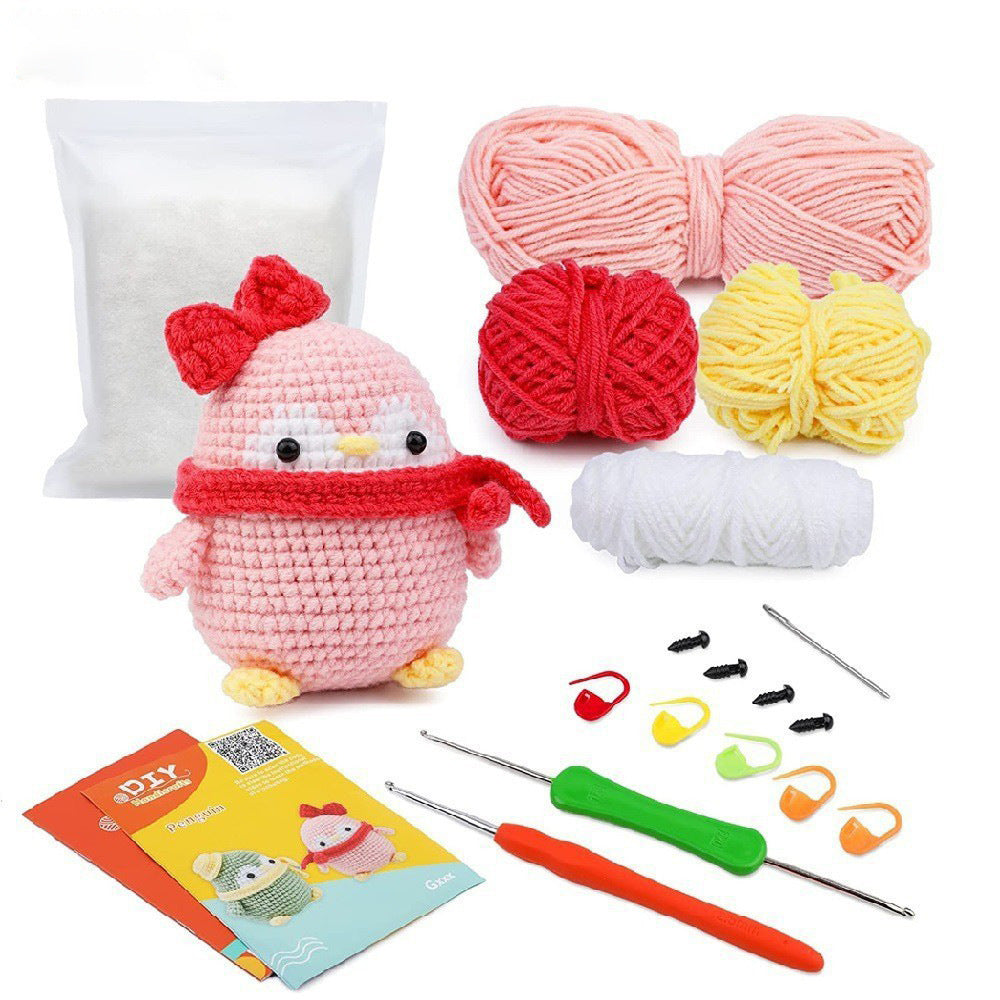 Penguin Crochet Material Package Diy