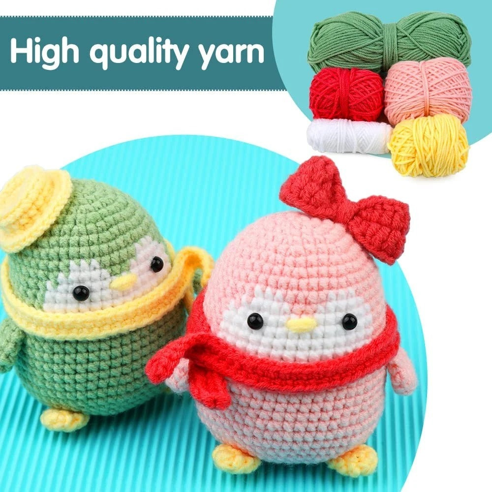 Penguin Crochet Material Package Diy