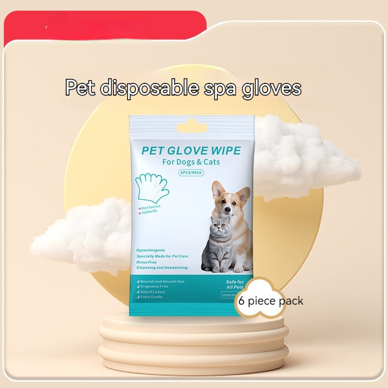 Pet Disposable Gloves Cat Dog Cleaning